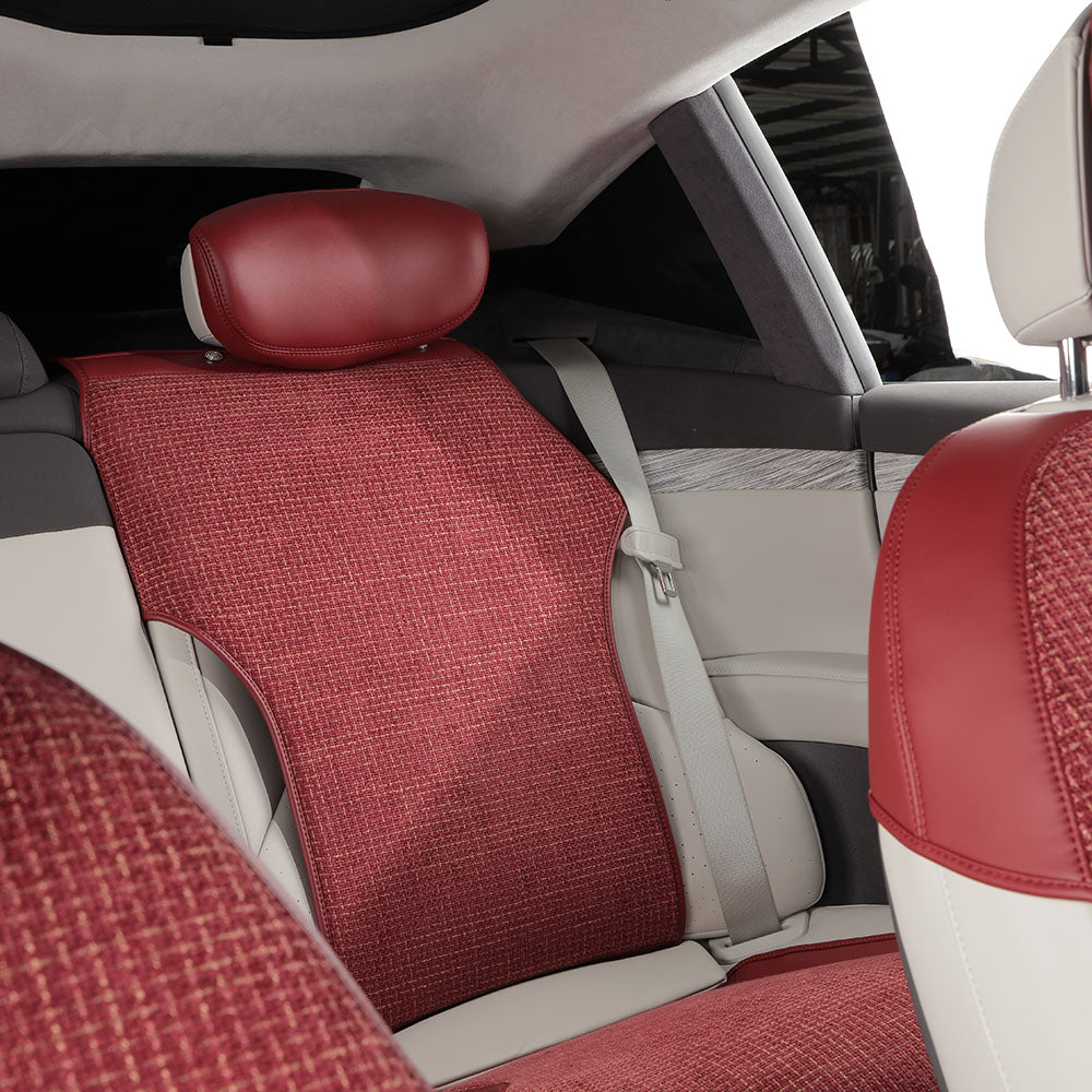 protection cotton linen rear seat cover for nio