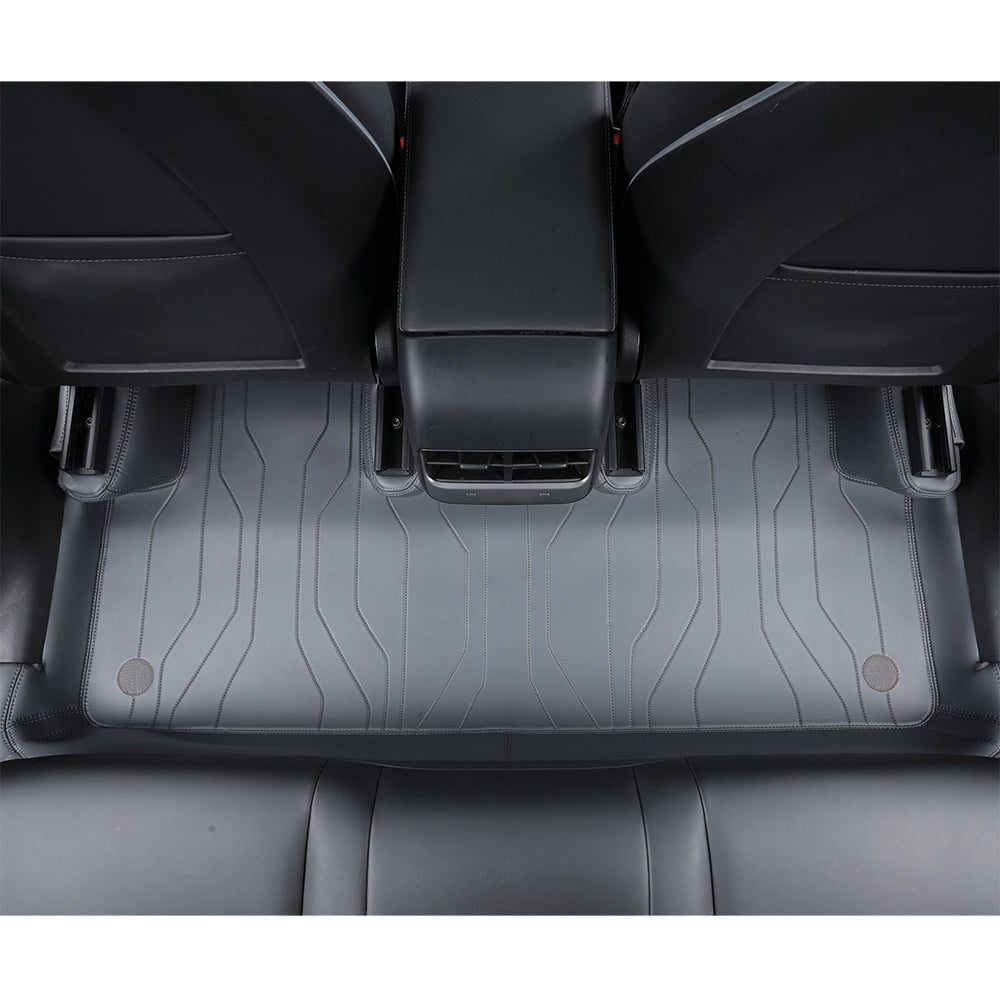 rear leather car floor mats for tesla