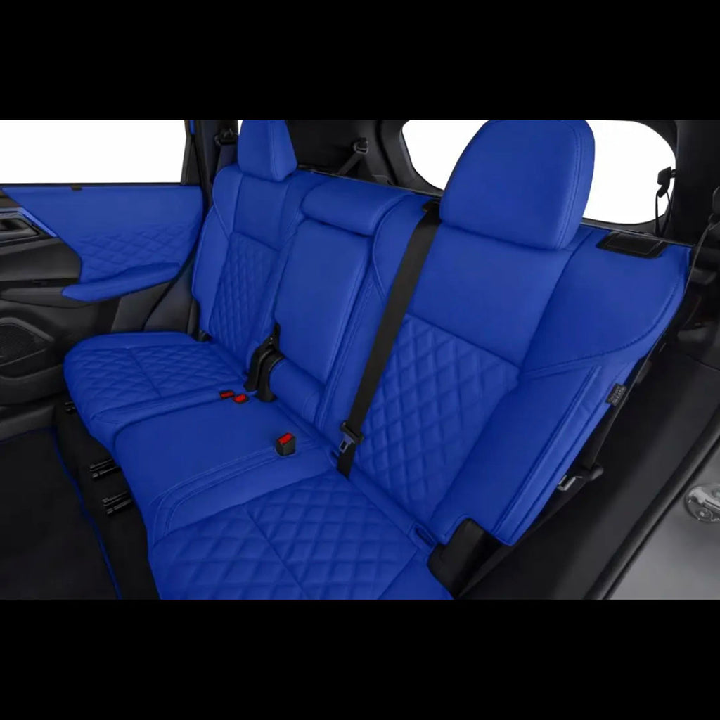 Red Leather with Diamond Stitching Car Seat Cover for Mitsubishi Outlander