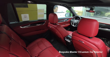 red leather car seat cover for cadillac