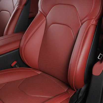 red nappa leather flat seat cover for  xiaomi