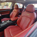red nappa leather seat cover for kia
