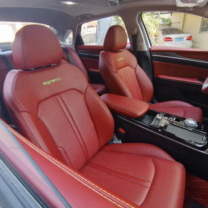 red nappa leather seat cover for kia