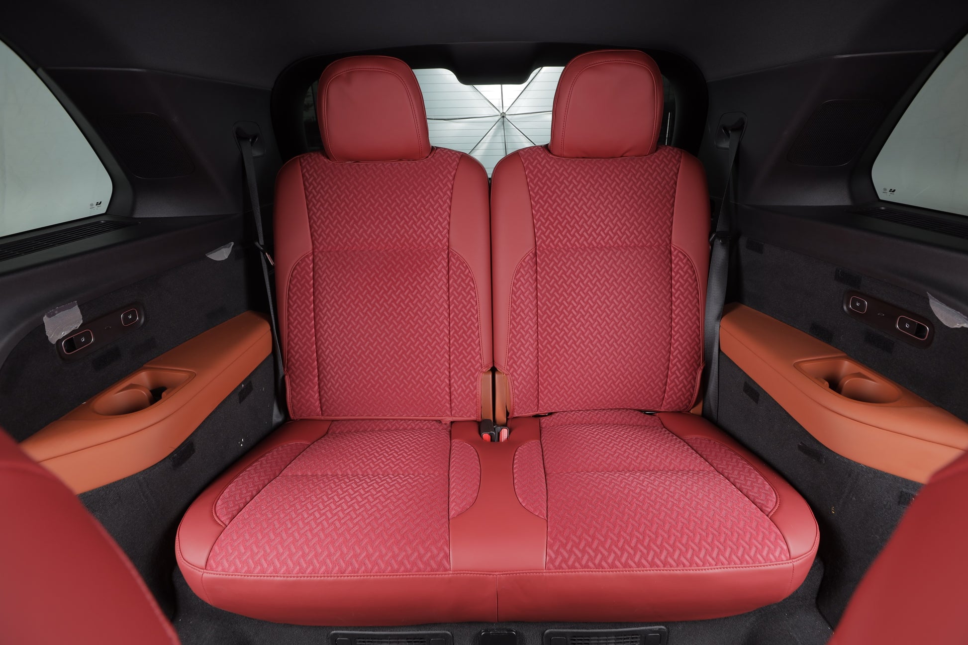 row nappa leather and silk fabric seat cover for nissan