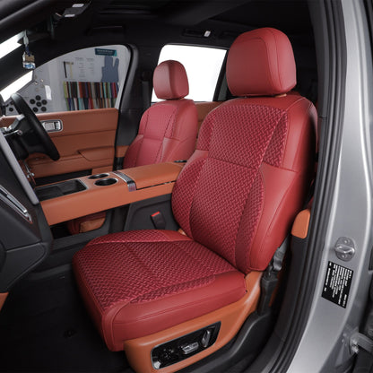 silk fabric nappa leather seat cover for nissan