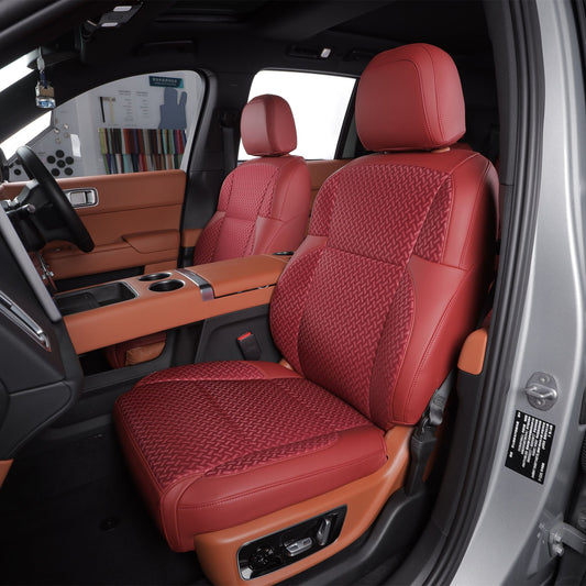 silk fabric nappa leather seat cover for nissan