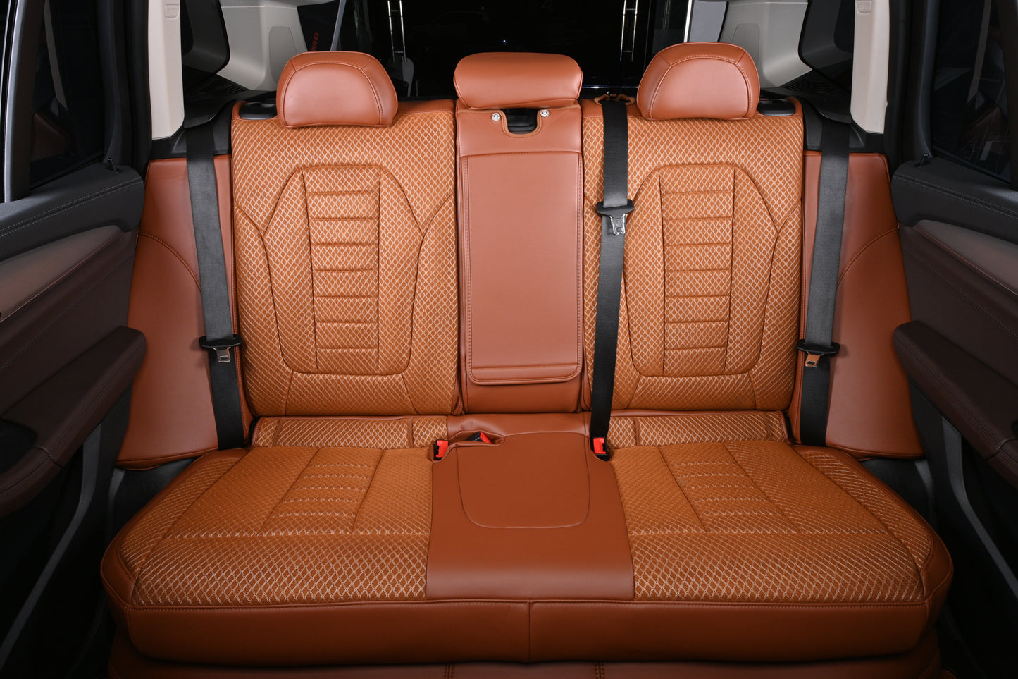 silk linen fabric and leather seat cover for bmw