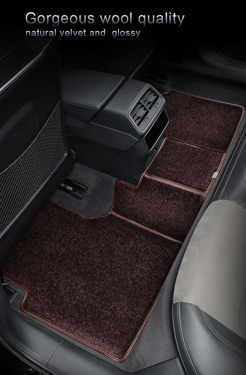 velvet and glossy car floor mat car mat
