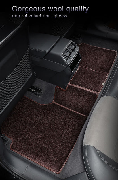 velvet and glossy car floor mat car mat
