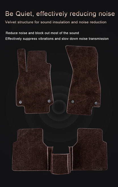 velvet suede carpet car floor mat car mat