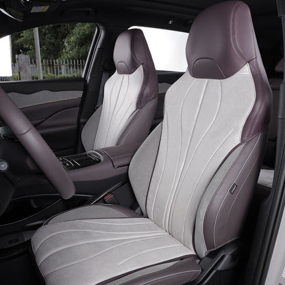 velvet suede fabric car seat cover for byd
