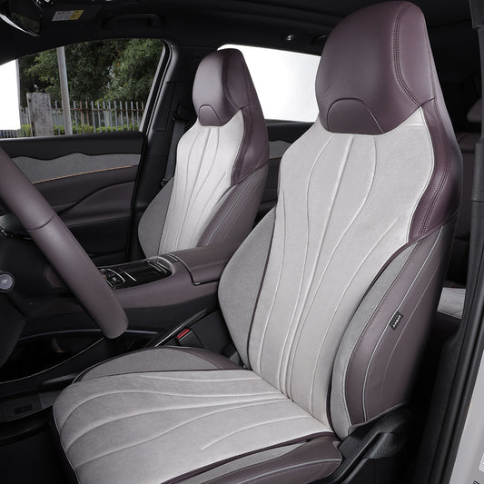 velvet suede fabric car seat cover for byd