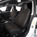 velvet suede fabric front car seat cover for tesla