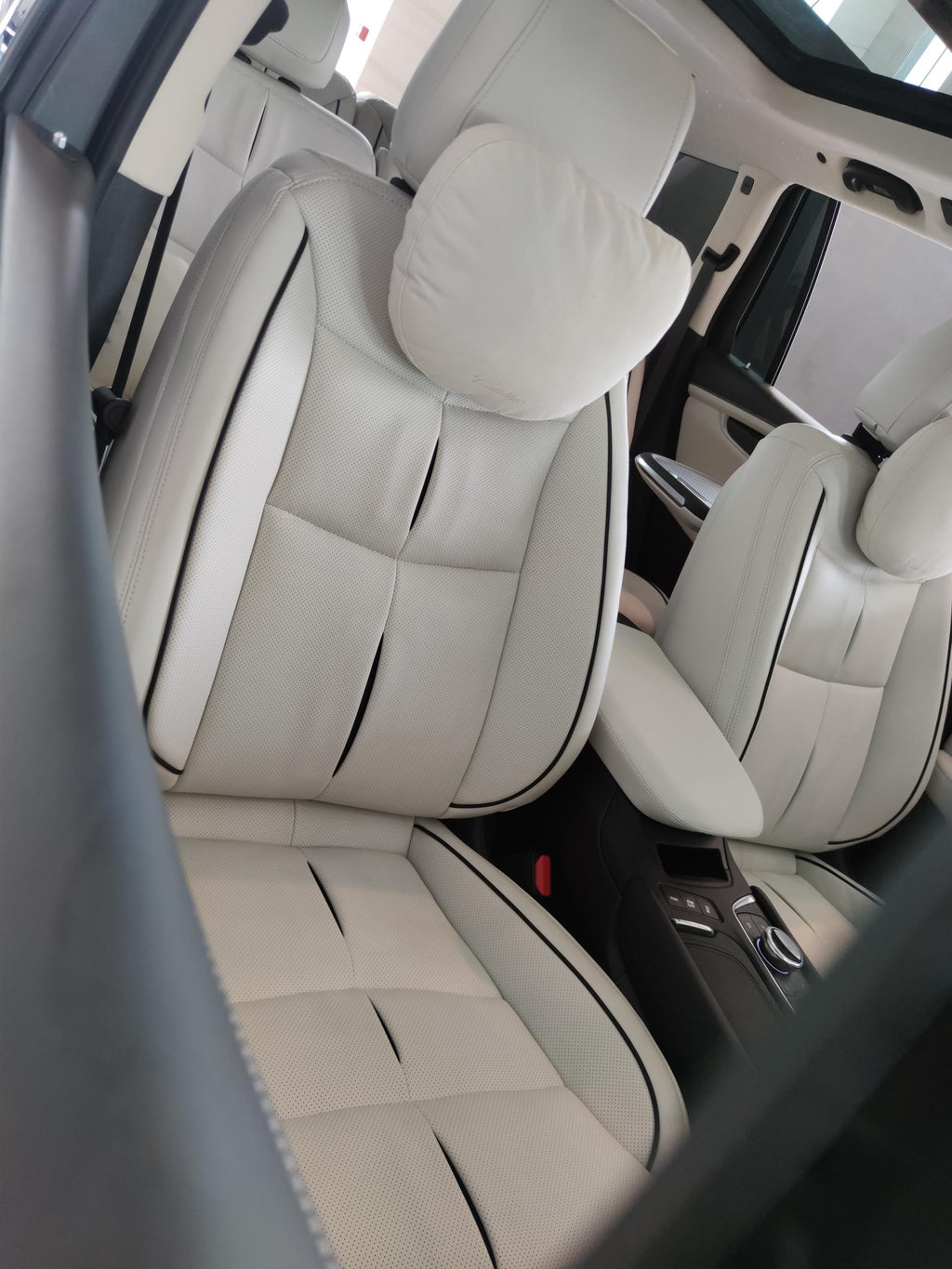 white car seat cover for cadillac
